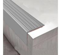 KUKIXKK Bande Antidérapante Adhésive pour Escaliers, Nez de Marche Profil d’Angle, profilé d'escalier-Protection,Bande de Bordure, Flexible, Facile à Installer,Largeur:5x5cm(Gray,3m/9.84ft)