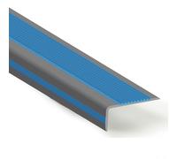 KUKIXKK Bandes de Protection Nez Marche Profil d’Angle pour Nez en Caoutchouc, d'escalier-Protection Bande Bordure l'intérieur et l'extérieur, Largeur 2,5 x cm(Blauw,L 70in/1.77m)