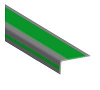 KUKIXKK Bandes de Protection Nez Marche Profil d’Angle pour Nez en Caoutchouc, d'escalier-Protection Bande Bordure l'intérieur et l'extérieur, Largeur 2,5 x cm(Green,L 70in/1.77m)