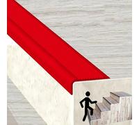 KUKIXKK Bordure d'escalier, marches arrondies, moulure de Nez de Marche, Couvre-marches pour escaliers en Bois, Bandes antidérapantes de Protection des Bords, Largeur 1,5 x 4 cm(Rosso,7.7m/25.26ft)