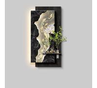 KUKIXKK Décoration Murale 3D en Grès avec LED, Art Mural Moderne pour Salon
