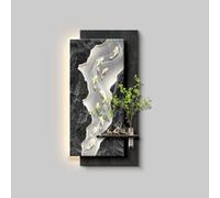 KUKIXKK Décoration Murale 3D en Grès avec LED, Art Mural Moderne pour Salon