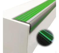 KUKIXKK Nez de Marche antidérapants, Bandes phosphorescentes, Bandes de Protection en PVC pour marches d'extérieur, faciles à Installer(Green,L 70in/1.77m)