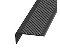 KUKIXKK Nez de Marche en Caoutchouc antidérapant, antiderapant escalier Protection adhésive pour marches d'escalier, pour escaliers intérieurs et extérieurs, Largeur : 3 x 7 cm(Nero,9.4m/30.84ft)