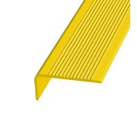 KUKIXKK Nez de Marche en Caoutchouc antidérapant, antiderapant escalier Protection adhésive pour marches d'escalier, pour escaliers intérieurs et extérieurs, Largeur : 3 x 7 cm(Giallo,3m/9.84ft)
