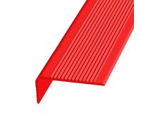 KUKIXKK Nez de Marche en Caoutchouc antidérapant, antiderapant escalier Protection adhésive pour marches d'escalier, pour escaliers intérieurs et extérieurs, Largeur : 3 x 7 cm(Rosso,9.4m/30.84ft)