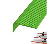 KUKIXKK Nez de Marche escalier, Nez de Marche extérieur, antiderapant escalier, d'escalier-Protection, pour la Sécurité au Travail et la Vie,(Green,70in/1.77m)