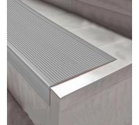 KUKIXKK Protection de Nez de Marche en Vinyle antidérapan antiderapant escalier, Bande antiderapante moulure de Nez de Marche autocollante, Largeur 10 x 4 cm(Gray,9.4m/30.84ft)