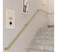 KUKIXKK Rampes d'escalier Modernes, Support Mural sécurisé pour rampes d'escalier pour Personnes âgées, rampes de sécurité pour Personnes âgées, Barre d'appui de Salle de Bain(Gold,14ft/426cm)