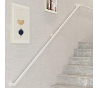 KUKIXKK Rampes d'escalier Modernes, Support Mural sécurisé pour rampes d'escalier pour Personnes âgées, rampes de sécurité pour Personnes âgées, Barre d'appui de Salle de Bain(Wit,14ft/426cm)