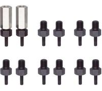 Kukko-18-2-AS-Sets complets d'adaptateurs filetés (Filets M8,M10,M12,M14,M16,M18)
