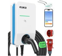 KUKO Wallbox 11kW Type 2 Triphasée OCPP 1.6J WiFi Bluetooth RFID Compteur Câble 7,5m Borne Recharge VE