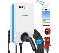 KUKO Wallbox,22kW/WiFi - OCPP,Contrôle d'application,Borne de recharge connectée pour véhicule électrique et hybride,Type 2