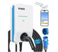 KUKO Wallbox 7kW WiFi - Borne de recharge connectée pour véhicule électrique et hybride, Type 2, Mode 3, Contrôle à distance via App