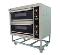 KuKoo Four à Pizza Pâtisserie Professionnel Électrique 0 à 400 ° C 2 Niveaux Capacité de 12 Pizzas de 10 Pouces Triphasé ou Monophasé Température Réglable Minuteur Audible [Accessoires INCLUS]