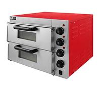 Kukoo - Four électrique professionnel à double étagère pour pizza de 40 cm