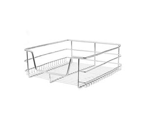 KuKoo Lot de 2 paniers de Cuisine Solides à Fermeture Douce - Armoire de 400 mm de Large - Tiroirs de Rangement coulissants en Fil métallique