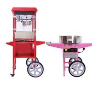 Kukoo - Machine à Pop-Corn de 8oz et Machine à Barbe à Papa avec Chariots