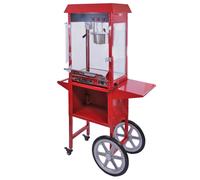 KuKoo Machine à Popcorn Professionnelle avec Chariot Rouge G