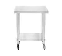 Gastro Acier inoxydable Table de préparation Table de cuisine mobile 60cm x 30cm