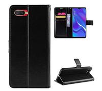 Kukoufey Coque Cuir pour Oppo RX17 Neo,Coque pour Oppo RX17 Neo CPH1893,Coque pour Oppo K1 CPH1893 PBCM30 / R15x PBCM10 / R17 Neo Coque Housse Etui Cover Black