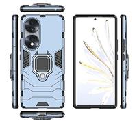 Kukoufey Coque pour Huawei Honor 70 5G, coque de support magnétique de voiture pour Huawei Honor 70 5G FNE-AN00 FNE-NX9 bleu