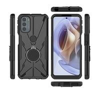 Kukoufey Coque pour Motorola Moto G22, support rotatif à 360 °, double couche, coque antichoc pour Motorola Moto E32 XT2227-1 XT2227-2 XT2227-3 / Moto G22 XT2231-1 XT2231-2 XT2231-5 Coque noire