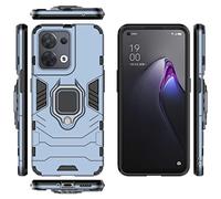 Kukoufey Coque pour Oppo Reno 8 5G, support magnétique de voiture pour Oppo Reno 8 5G CPH2359 PGBM10, bleu