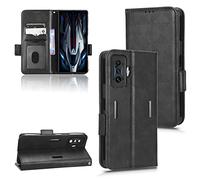 Kukoufey Étui pour Xiaomi Redmi K50 Gaming Leather Flip Stand Case Cover pour Xiaomi Poco F4 GT 5G Étui en cuir pour Xiaomi Poco F4 GT 5G Case Cover Noir