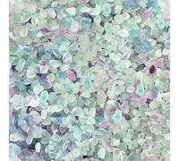 KUKUBAGS Mini pierre de cristal de fluorite de 0,9 kg/920 g, galets de 0,4 à 0,8 cm pour plantes d'intérieur, artisanat, roches décoratives pour aquarium, aquarium