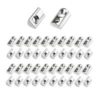 KUKUJIWA écrou coulissant en aluminium M6,42 Pièces Écrou en T,Écrous Coulissants Avec,ainure filetée 8 avec centrage, module solaire PV Série 40