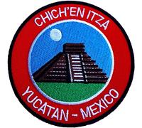 Kukulcán - Yucatan - Mexico Embroidered Iron on Patch/8,9 cm Écusson brodé Trekking Applique