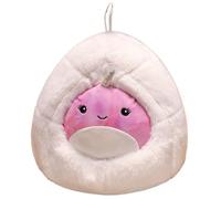 KUKUShining Baleine Peluche, Kawaii en Peluche avec Corde Suspendue Nid Toys Mous Duveteux pour Les Enfants Adultes(Purple-Smiling)