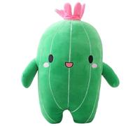 KUKUShining Cactus en Peluche, Poupée en Peluche avec Visage Souriant Jouet Doux Et Câlin Oreiller Cadeau pour Anniversaire Décoration De Noël(25cm/9.8in)