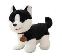 KUKUShining Chien Peluche, Adorable Chiot Dessin Animé Douce Idéale comme Cadeau DAnniversaire Décoration(Husky B,35cm/13.77in)
