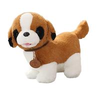 KUKUShining Chien Peluche, Adorable Chiot Dessin Animé Douce Idéale comme Cadeau DAnniversaire Décoration(SaintBernard,50cm/19.8in)