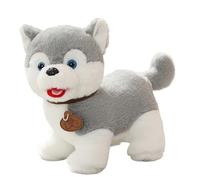 KUKUShining Chien Peluche, Adorable Chiot Dessin Animé Douce Idéale comme Cadeau DAnniversaire Décoration(Husky,35cm/13.77in)