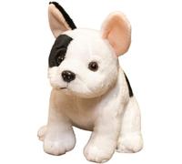 KUKUShining Chiot Peluche, Chien Mignonne Poupée Animal Compagnie Marionnette Bouledogue Douce Moelleuse Kawaii Décoration Canapé