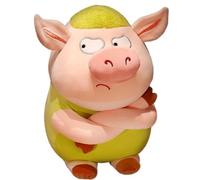 KUKUShining Cochon Peluche, Adorable Douce Potelée Jouet Forme Danimal Colère Peluches Créatives Cadeaux Fêtes Anniversaires(Yellow,50cm/19.7in)