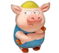 KUKUShining Cochon Peluche, Adorable Douce Potelée Jouet Forme Danimal Colère Peluches Créatives Cadeaux Fêtes Anniversaires(Blue,40cm/15.7in)