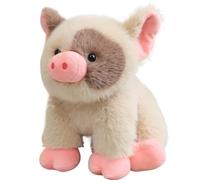 KUKUShining Cochon Peluche, Douce Mignonne Jouet Moelleuse Réalisatrice Idéale for Cadeaux Fêtes Anniversaires Canapé(Brown,30cm/11.81in)