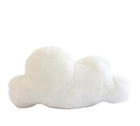 KUKUShining Coussin en Peluche Doux Et Décoratif en Forme De Nuage, Idéal for La Lecture Le Canapé Le Salon Ou La Maison(White,38cm/14.96in)