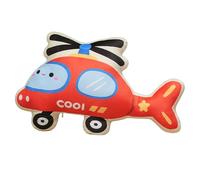 KUKUShining Coussin Peluche Forme Véhicule, Mignon Et Doux Forme Voiture Ou Camion Décoratif for Lit Canapé Jeu Anniversaire(Red Plane)