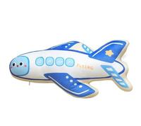 KUKUShining Coussin Peluche Forme Véhicule, Mignon Et Doux Forme Voiture Ou Camion Décoratif for Lit Canapé Jeu Anniversaire(White Plane)