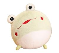 KUKUShining Dinosaure Peluche, Cochon Mignonne Jouet Panda Rond Chaton Renard Doux Coussin for Cadeau Décoration(Frog)