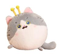 KUKUShining Dinosaure Peluche, Cochon Mignonne Jouet Panda Rond Chaton Renard Doux Coussin for Cadeau Décoration(Kitten)