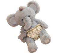 KUKUShining Éléphant Peluche, Animal Peluches Doux Moelleux Renard Poupées Lapin Ours for Cadeaux Anniversaire Canapé(Elephant A,60cm/23.6in)