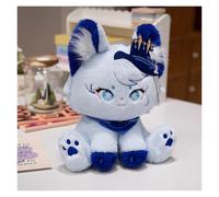 KUKUShining Genshin Animaux Peluche Chat, Oreiller À Impact Peluche Anime Jouet Peluche Chat Doux Et Mignon for Cadeau Joueur(Furina,32cm/12.6in)