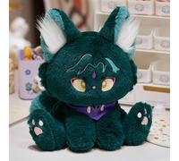 KUKUShining Genshin Animaux Peluche Chat, Oreiller À Impact Peluche Anime Jouet Peluche Chat Doux Et Mignon for Cadeau Joueur(Xiao,44cm/17.3in)