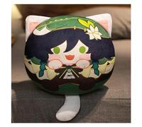 KUKUShining Genshin Peluche, Kawaii Anime Figure Porte-clés Poupée Doux Impact Adorable Peluche Oreiller for Les Fans De Joueurs Cadeaux(Venti,35cm Pillow)
